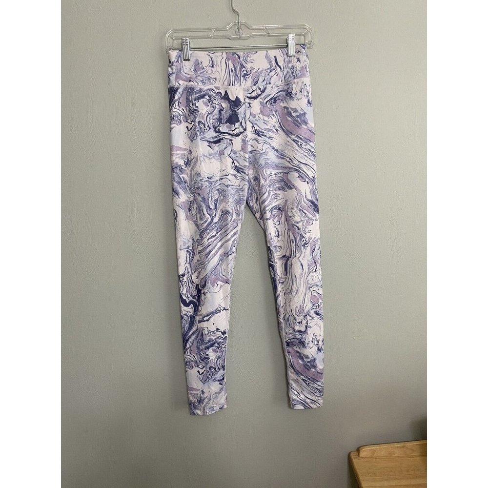 SO Hi-Rise Marble Leggings Blue Purple Size Medium Yoga Pilates